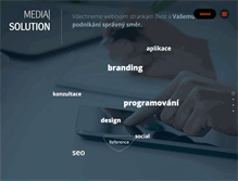 Tablet Screenshot of mediasolution.cz
