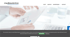 Desktop Screenshot of mediasolution.de