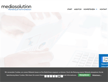 Tablet Screenshot of mediasolution.de